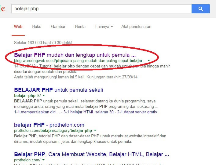 Penyebab Artikel Lama Terindex Google